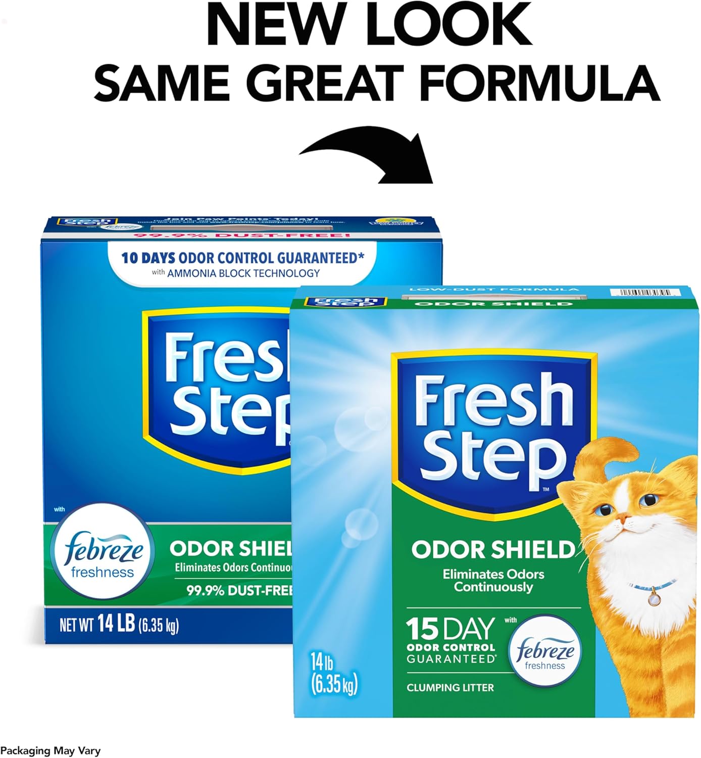 Clumping Cat Litter, Odor Shield with Febreze, 14 Lbs