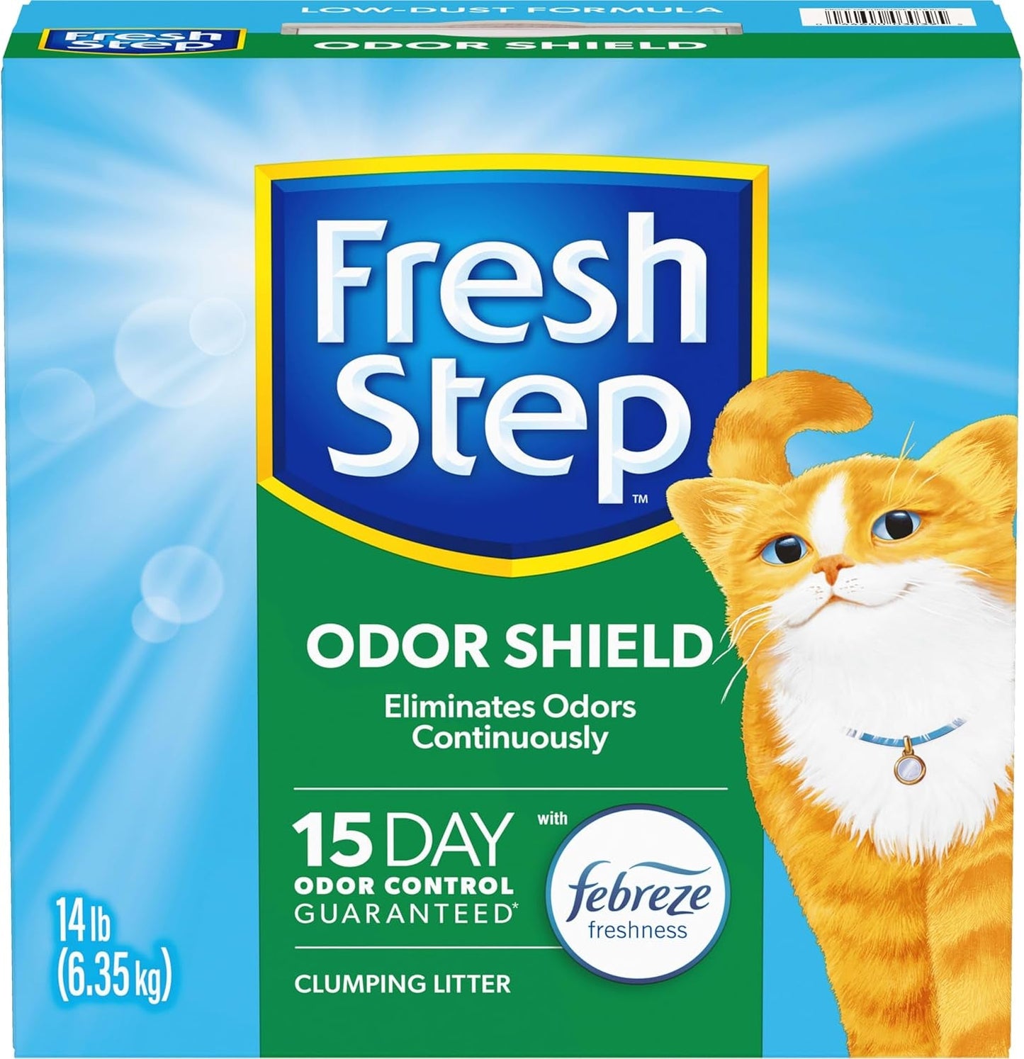 Clumping Cat Litter, Odor Shield with Febreze, 14 Lbs